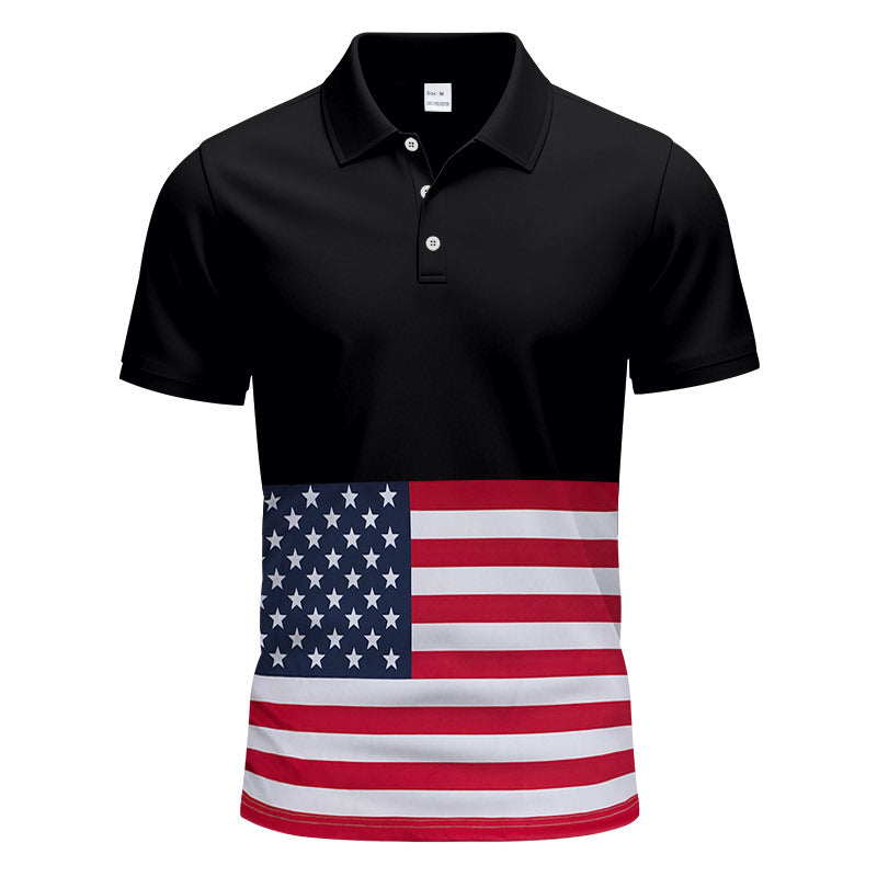 American Menswear Thin Quick-drying Ice Silk Short Sleeve