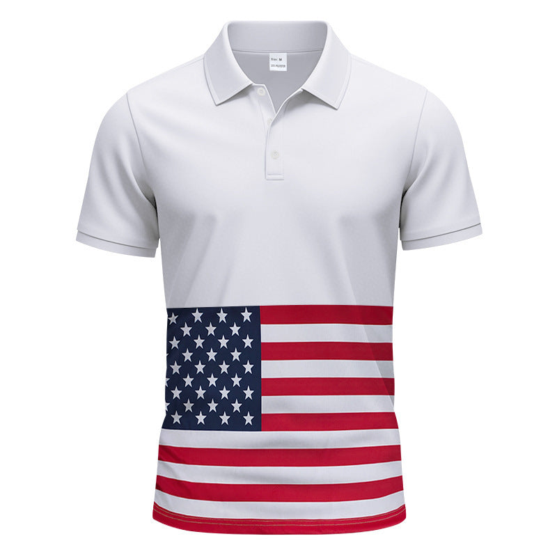 American Menswear Thin Quick-drying Ice Silk Short Sleeve